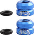 2 Packs Bike Vacuum Tire Presta Valve Nut Bicycle Inner Tube Valve Nuts with Sealed O Rings for Mountain Road Bikes Accessories Cycling Parts (Blu...