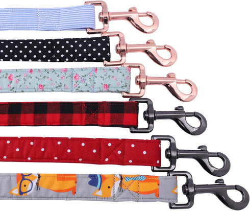 Unique style paws Durabel Dog Leash Matching Collar 6 Colors and 3 Size Soft and Comfy Handle for Dogs and Cats...