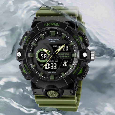 FANMIS Mens Military Multifunction Digital LED Watch Electronic Waterproof Alarm Quartz Sports Watch...