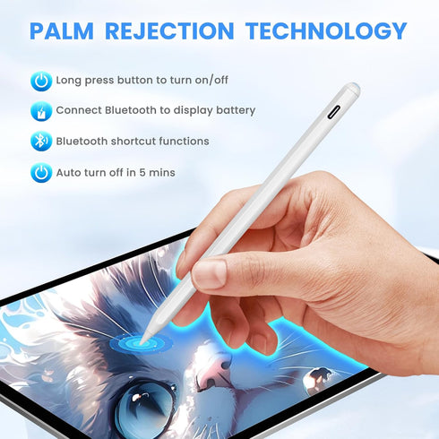 Apple Pencil iPad 10th Generation/9th Generation iPad Pencil for iPad Air 4th/5th/iPad Mini 6th/iPad Pro 11/12.9 inch,Magnetic Wireless Charging a...