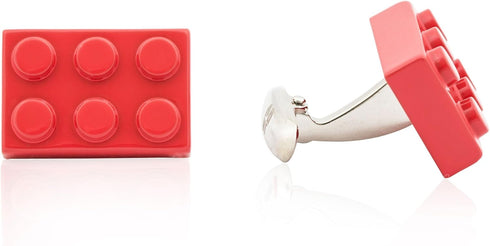 Cuff-Daddy Red Building Block Cufflinks with Presentation Gift Box Perfect for Travel...