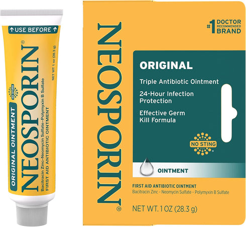 Neosporin Original First Aid Antibiotic Ointment with Bacitracin Zinc for Infection Protection, Wound Care Treatment & Scar Appearance Minimizer f...
