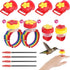 8 Pieces Handheld Hummingbird Feeders for Outdoors, Hummingbird Feeders with Suction Cups Hummingbird Hand Feeder Hummingbird Ring Feeder Mini Han...