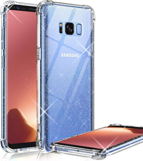KIOMY Clear Case for Samsung Galaxy S8+ / S8 Plus, Shockproof Bumper Protective Cell Phone Back Cover with Airbags Corners, TPU Silicone Flexible ...