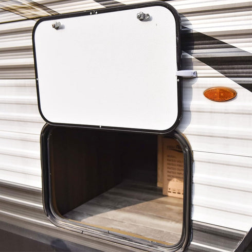 RVGUARD RV Door Holder, 5Pcs White Camper Door Holder, Keep The Baggage Door Open, for RV, Trailer, Camper Vans...