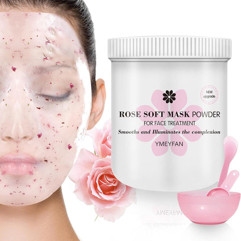 Jelly Mask for Facials Professional Skin Care - Rose Gel Peel Off Face Mask Skincare for Smooths & Brightening, Hydrating Spa Esthetician Hydro Je...