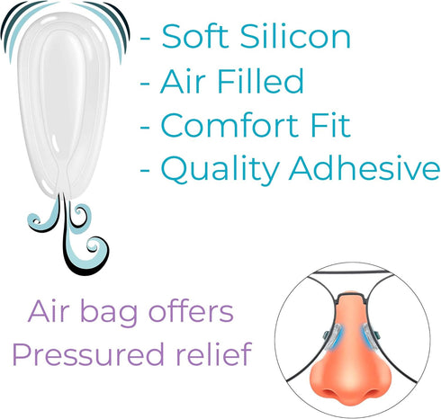 GMS Optical - 11mm Medium Wide Screw-in Round Soft Silicone Nose Pads for Glasses, Sunglasses, Glasses Repair Kit, Keep Glasses from Sliding and I...