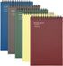 EOOUT 5pcs Top Spiral Steno Pads, 6x9 Top Spiral Notebook, Thick Plastic Hardcover 60 Sheets Note Pads with 7mm College Ruled Paper,5 Colors Writi...
