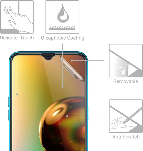 kwmobile Screen Protectors Compatible with Samsung Galaxy A12 Screen Protector - 3X Ultra-Clear Transparent Phone Films...