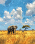 shinefly Paint by Numbers for Adults Beginners Home Acrylic Paint by Numbers Kits for Kids on Canvas 16x20 inch, African Elephant...