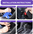 1 PC Car Central Control Gear Shift Head, Carbon Fiber Texture Decorated Transmission Shift Knob Cover, Patch Glossy Texture Tnterior Accessories,...