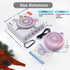 Bluetooth Shower Speaker Waterproof - Small Portable Bluetooth Speaker Wireless with Clip - Powerful Bass and Louder Volume - Colorful Lights and ...