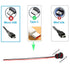 Type-C Female Chassis 2 Pin Wire 22 awg Waterproof Jack Connectors 3A USB C Pigtail Cable Extension Socket Plug (10Pcs) lkelyonewy...