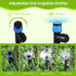 60Pcs Drip Irrigation Emitters Fan Shape with Stake for 1/4 inch Irrigation Tube Hose, 360 Degree Water Flow Drippers for House Garden Watering Sy...