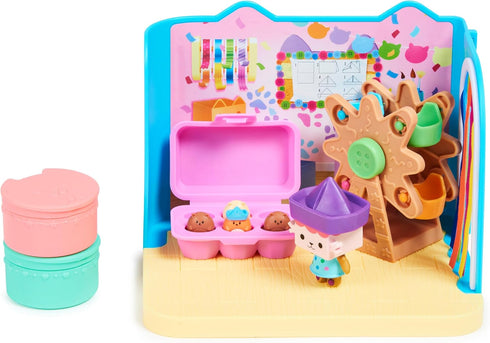 Gabby's Dollhouse, Baby Box Cat Craft-A-Riffic Room with Exclusive Figure, Accessories, Furniture and Dollhouse Delivery, Kids Toys for Ages 3 and...