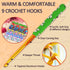 Coopay Warm Crochet Hooks for Grandmother, Art Aluminum Soft Grip Crochet Needles for Crocheting, Knitting Hook for Crochet Yarn Craft - Premium K...