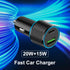 Cluvox 35W USB C Car Charger Adapter, Fast Charging Compatible for iPhone 15 Plus/Pro/Max/14/13/12/11/SE, Samsung Galaxy Phone Charger for Automob...