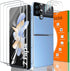 IMBZBK 9 in 1 for Samsung Galaxy Z Flip 4 5G Screen Protector, 3 Pack Inner Screen Flexible Film + 3 Pack Tempered Glass Back Screen Protector + 3...