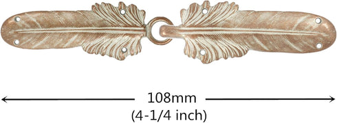 bezelry 3 Pairs Large Feather Cape or Cloak Clasp Fasteners. 108mm Fastened. Sew On Hooks and Eyes Cardigan Clip...