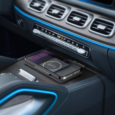 Wireless charger Magnetic Wireless car charger Charging pad Fast Wireless phone charger for car cell phone cordless charger Compatible with iphone...