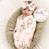 Galabloomer Newborn Receiving Blanket Headband Set Flower Print Baby Swaddle Receiving Blankets (Vintage)...