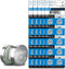 100 Packs SR621SW 364 AG1 Watch Battery Compatible with 364A LR621 SR621 LR60 SR60 164 Alkaline Button Cell 1.55v Batteries...
