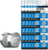 100 Packs SR621SW 364 AG1 Watch Battery Compatible with 364A LR621 SR621 LR60 SR60 164 Alkaline Button Cell 1.55v Batteries...