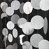 Cheerland Glitter Silver Circle Dot Garlands Metallic Silver Party Decorations Hanging Circle Banner Streamer Backdrop Decor Wedding Birthday Bday...