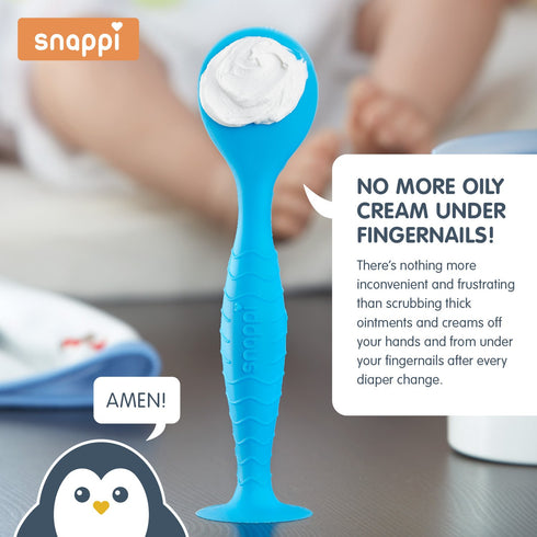 Snappi Baby Ergo Brush Diaper Cream Applicator for a, Cotton White, Size No Size...