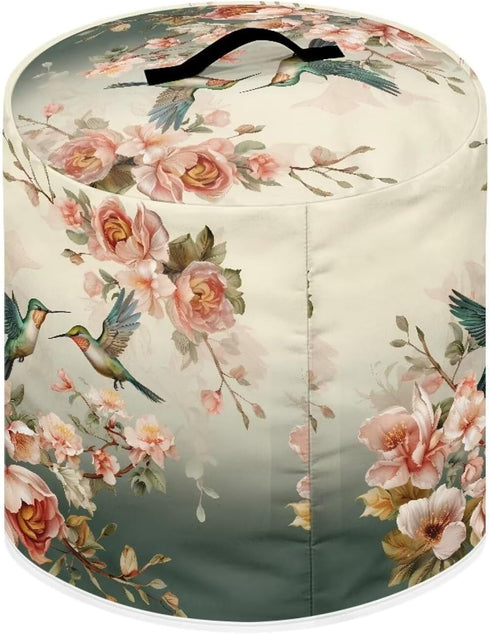 Hummingbird Floral Pressure Cooker Cover with Pocket Kitchen Decoration Electric Pressure Cooker Cover Dustproof Pressure Cooker Cover Rice Cooker...