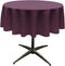 LA Linen Polyester Poplin Washable Round Tablecloth, Stain and Wrinkle Resistant Table Cover 51", Fabric Table Cloth for Dinning, Kitchen, Party, ...