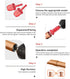 HVAC Repairing Kit?Air Conditioner Copper Tube Expander Swaging Tool ?1/4'' Hex Shank Manual Copper Pipe Swage Tool?Expander Boring Drill Bit 1/4'...