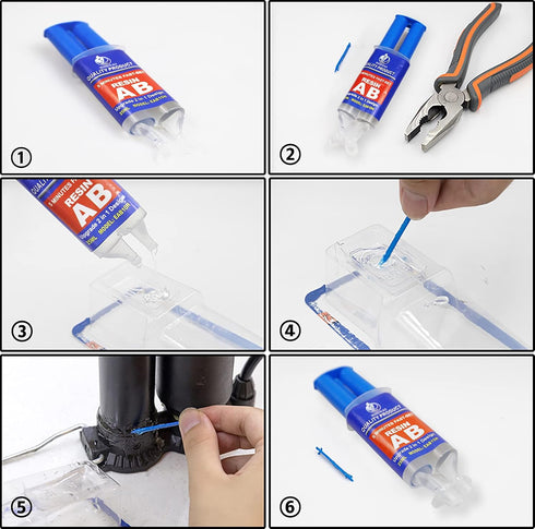 Epoxy Resin, 0.85-Fluid Ounce Metal Epoxy Adhesives, High Viscosity and Strong Epoxies Multi-Purpose Epoxy Glue Instant Repair Wood, Plastic, Glas...