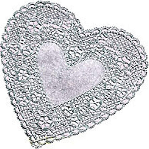 Hygloss Heart Doilies - 12 Pcs 4-Inch Silver Foil Paper Heart Shaped Doilies for Valentines Crafts, Table Settings - Metallic Silver - Ideal for V...
