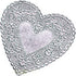 Hygloss Heart Doilies - 12 Pcs 4-Inch Silver Foil Paper Heart Shaped Doilies for Valentines Crafts, Table Settings - Metallic Silver - Ideal for V...