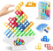 32 PCS Tower Stacking Game - Stack Attack Game for Adults & Kids, Balance Building Blocks, 2 Players Board Game for Family, Party, Friends...
