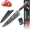 Chef Knife, Professional 8 Inch Kitchen Knife, High Carbon German Steel Ultra Sharp Knife with Ergonomic Handle, Japanese Chef's Knife Suit for Co...