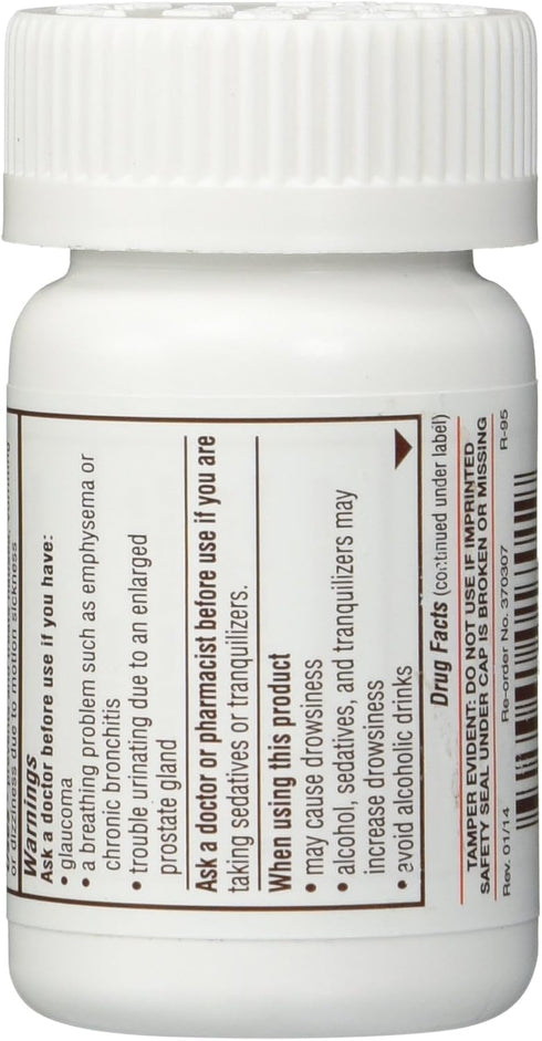 Rugby Meclizine Tablets 12.5mg, 100 Count...
