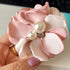 Pink Daisy Flower Pearl Safety Brooch Pins for Women,Rose Flowers Hairpin Headpieces,Brooch Pins Shawl Clips for Women Girls Collar Brooch Hair Cl...
