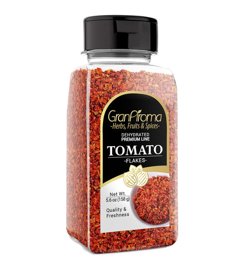 GranAroma Tomato Flakes, 5.6 oz, Dehydrated Flakes, Soups & Sauces, Versatile...