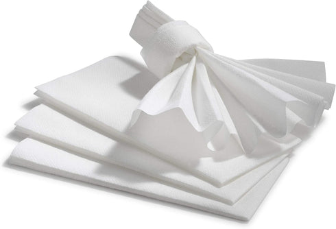 50-Pack Lintext Disposable Linen-Feel Guest Towels - 12" x 17" Cloth-Like Hand Towels - Made In USA, Soft And Absorbent Paper Napkin For Bathroom,...