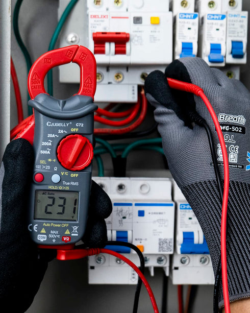 2000 Counts Digital Multimeter, AC/DC Current, AC/DC Voltage, Resistance, Continuity Test, Diode, NCV, Frequency (Clamp Meter)...