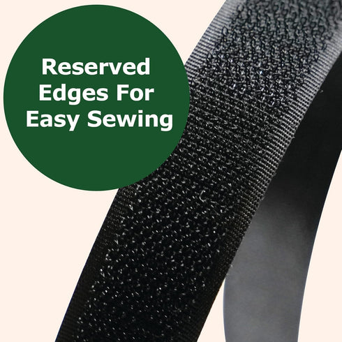 ECOHomes 4 Inch x 6 FT Sew On Hook and Loop Tape for Fabric, Sewable Sew On Strips for Fabric, Clothing, Clothes | Non Adhesive Sewing Fabric Fast...