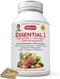 ANDREW LESSMAN Essential-1 Multivitamin 2000 IU Vitamin D3 30 Small Capsules - 100 mcg Methyl B12. CoQ10 Lutein Lycopene Zeaxanthin. High Potency....