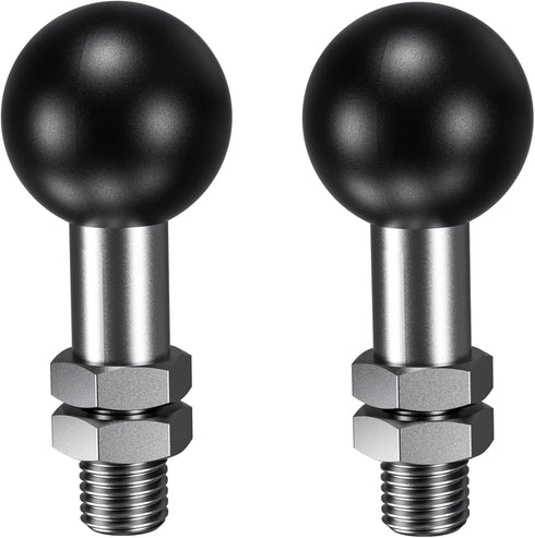 BRCOVAN 2 Pack, 1'' Ball Adapter with M10 x 1.25 x 15 Threaded Post Compatible with RAM Mounts B Size 1 Inch Ball Double Socket Arm...