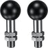 BRCOVAN 2 Pack, 1'' Ball Adapter with M10 x 1.25 x 15 Threaded Post Compatible with RAM Mounts B Size 1 Inch Ball Double Socket Arm...