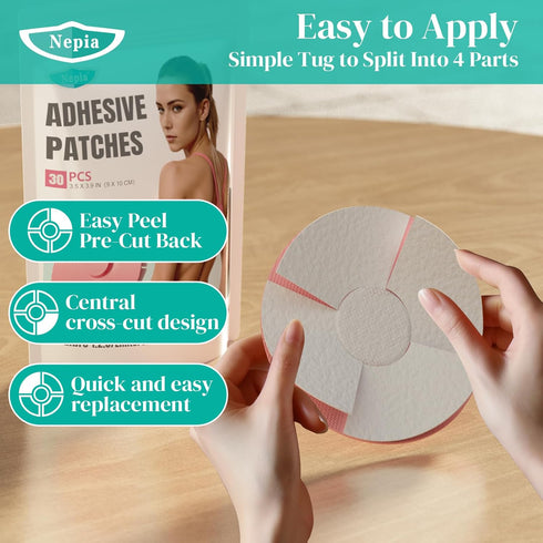 Freestyle Adhesive Patches 30 PCS, Waterproof CGM Patch Perfect for Libre 1,2,3/Enlite/Guardian,Elastic Material with Non-Woven Fabric in The Cent...