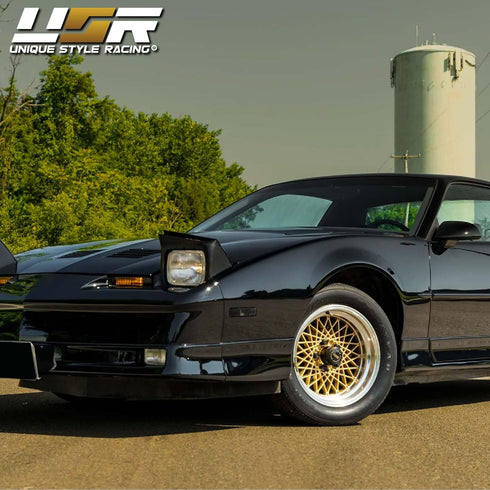 USR 85-92 IROC Camaro Side Marker Light – Smoke Front Bumper Sidemarker Lamps (Left + Right) - Compatible with 1985-1992 Chevrolet Chevy Camaro an...