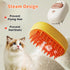 Cat Steam Brush, 3 In1 Steam Cat Brush, Spritz Defur Comb for Cats,Cat Steam Brush for Shedding,Steamy Cat Brush, Cloud Care Cat Brush for Cat,Dog...