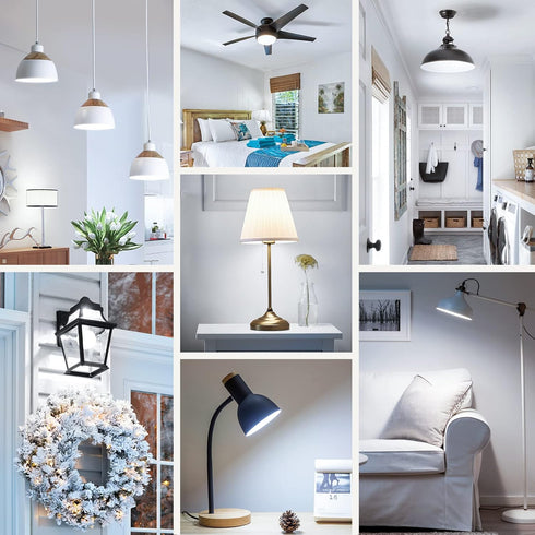 A19 LED Light Bulbs, 60 Watt Equivalent LED Bulb, Daylight White 5000K, 850 Lumen, E26 Base, Non-Dimmable, 9W Bright White LED Bulb, 4-Pack...